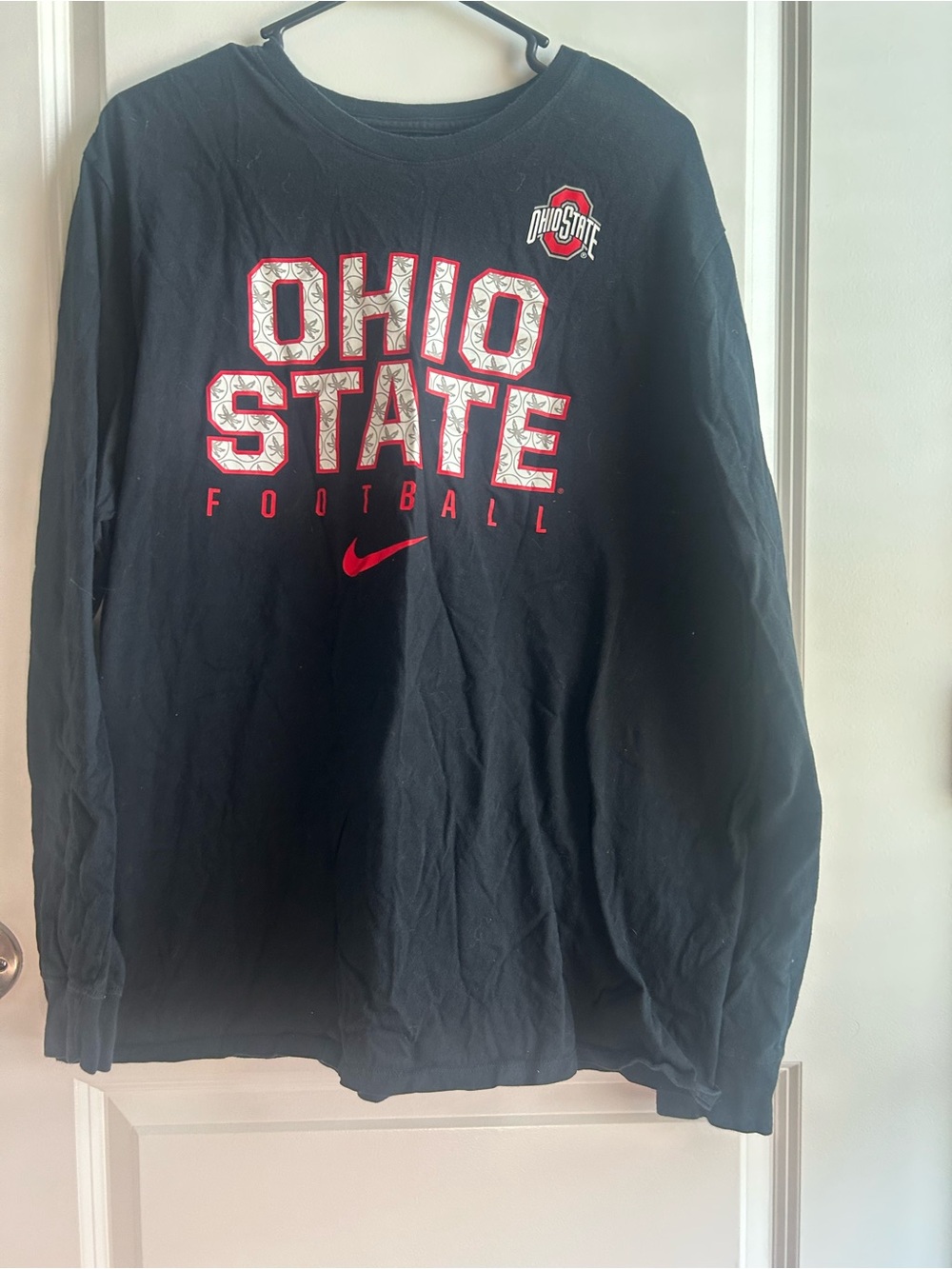 Nike Ohio State Football Men’s Black Long Sleeve Tshirt